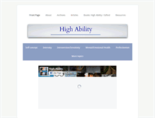 Tablet Screenshot of highability.org